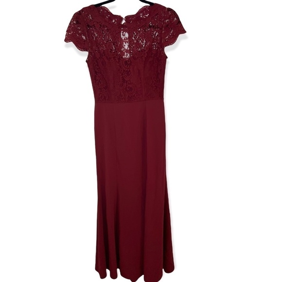 Jenny Packham Bridesmaid Dress JP1001 Burgundy - Picture 5 of 10